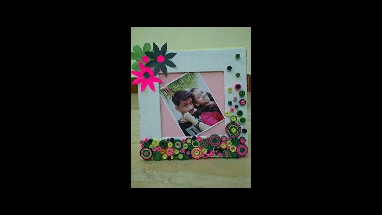 How to made Colorful Photo frame At home.