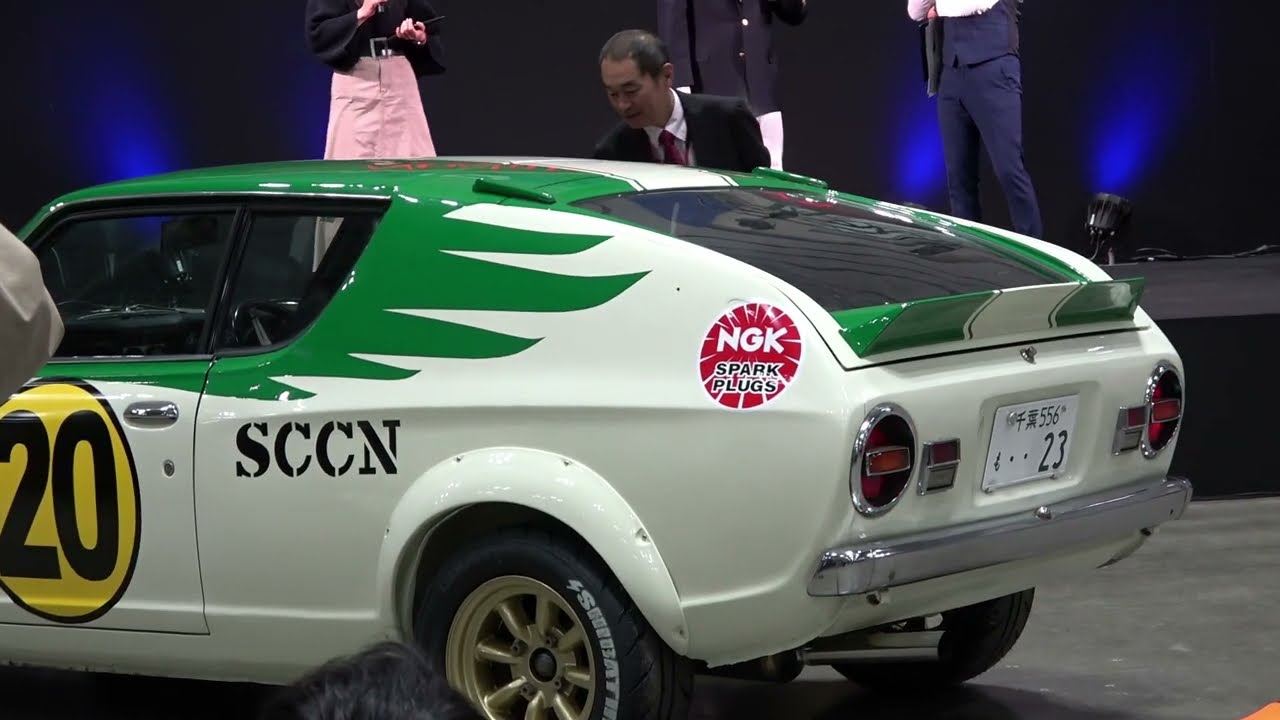 星野一義仕様の日産チェリー NISSAN CHERRY 走行入場  プリンスガレージかとり 第16回ノスタルジック2デイズ