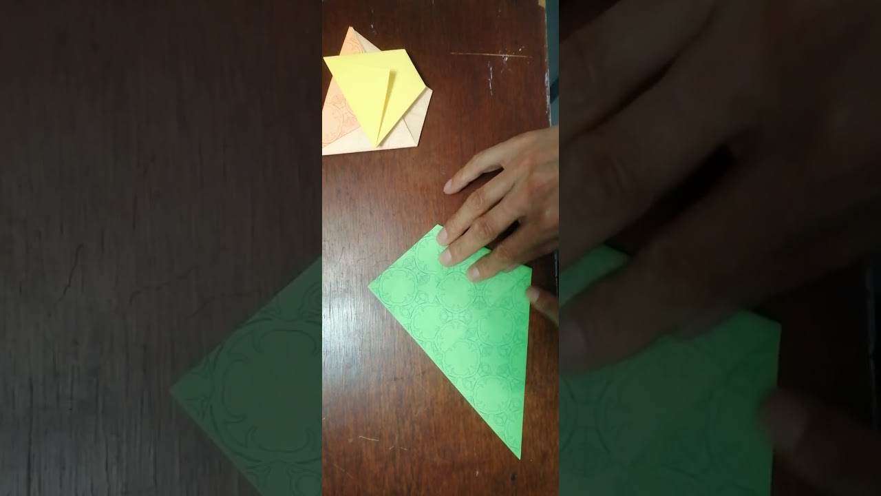 Trapecio isósceles origami VASO ORIGAMI