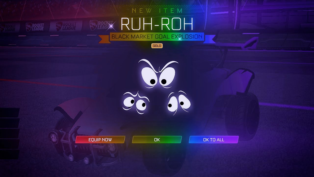 PLAYING ROCKET LEAGUE WITH THE *NEW* RUH-ROH GOAL EXPLOSION!