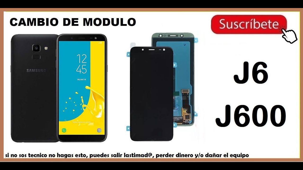 Como Cambiar la Pantalla del J6 🤳 CAMBIO DE MODULO J600 #samsung j6 2018 sin imagen PASO A PASO 🤙