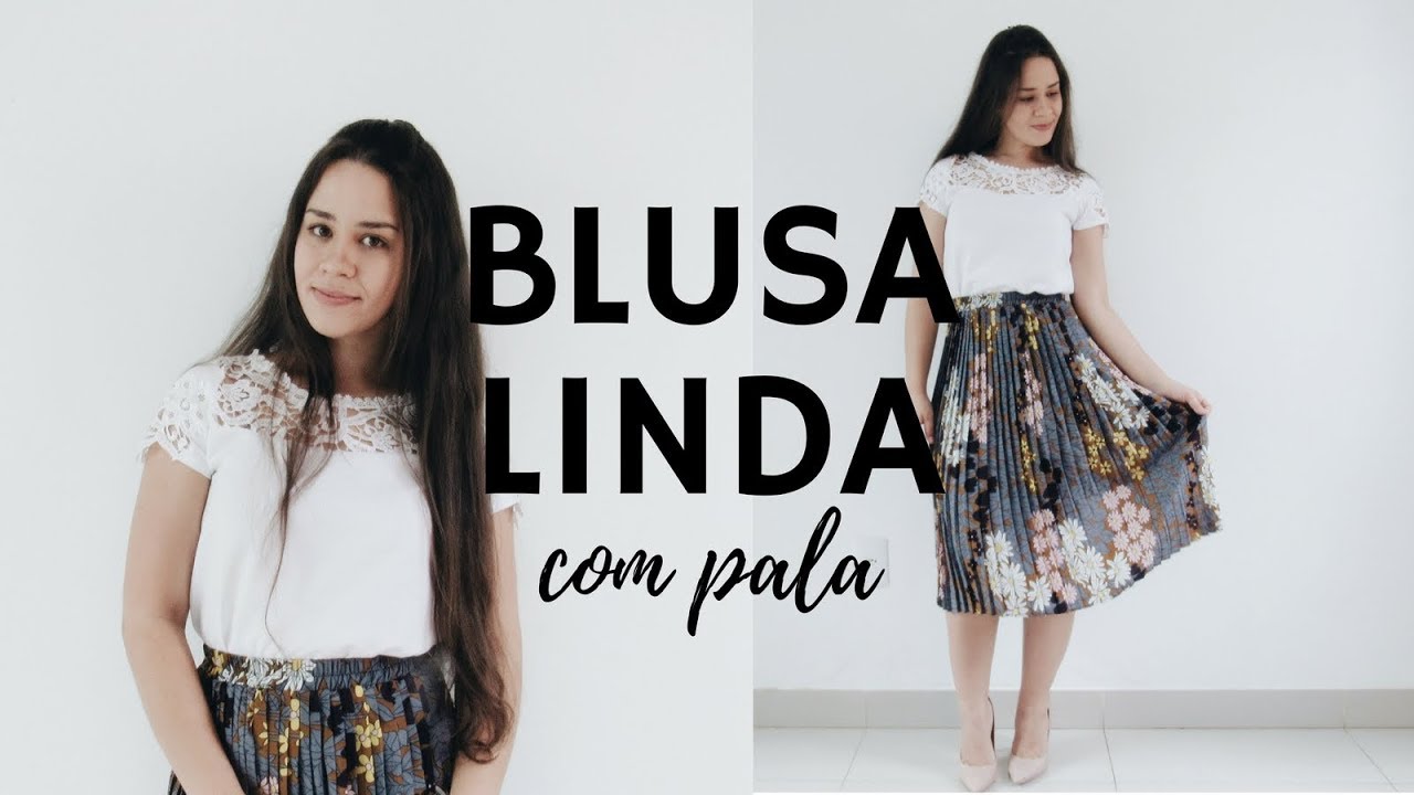 COMO FAZER BLUSA COM PALA DE RENDA + LOOKS ZAFUL |  ELLEN BORGES
