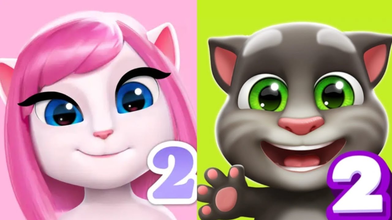My Talking Angela-2 Vs My Talking Tom-2 
