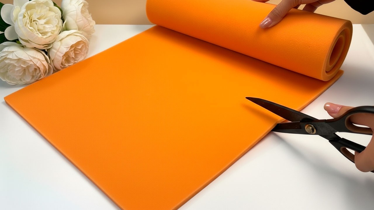 DON’T THROW AWAY LEFTOVER OLD FOAM PADDING! 🤩 GENIUS IDEA FOR CREATING DECOR FROM TRASH! DIY