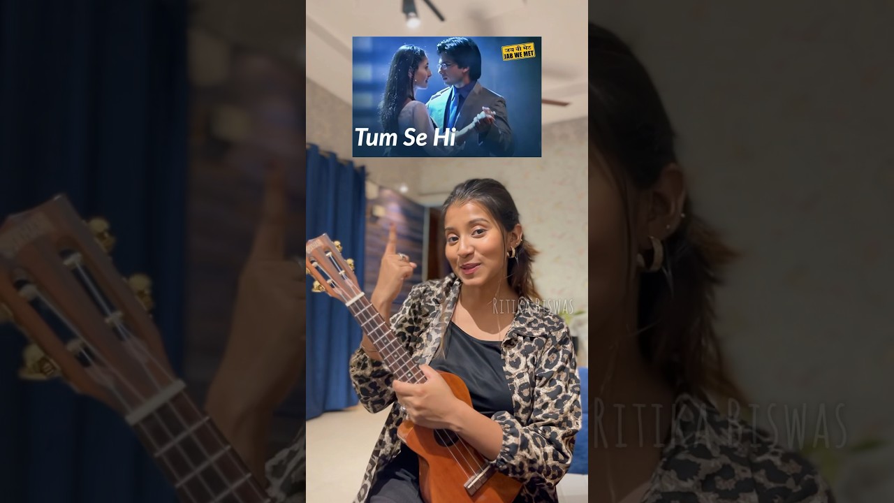 Tum Se Hi | 3 Chords😍 #ukuleletutorial #tumsehi #shorts