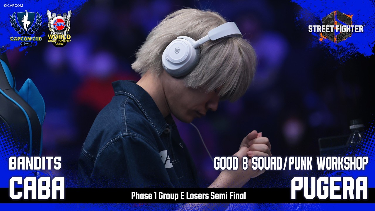 BANDITS｜CABA（ガイル/C）vs GOOD 8 SQUAD/PUNK WORKSHOP｜ぷげら（サガット/C）「PHASE 1 GROUP E LSF」【CAPCOM CUP 12】