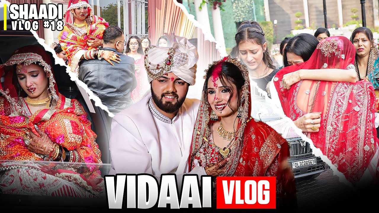 Toughest part of shaadi vidaai 🥹❤️ tumari bhabhi chali sasural 🙈 Shaadi vlog #18 