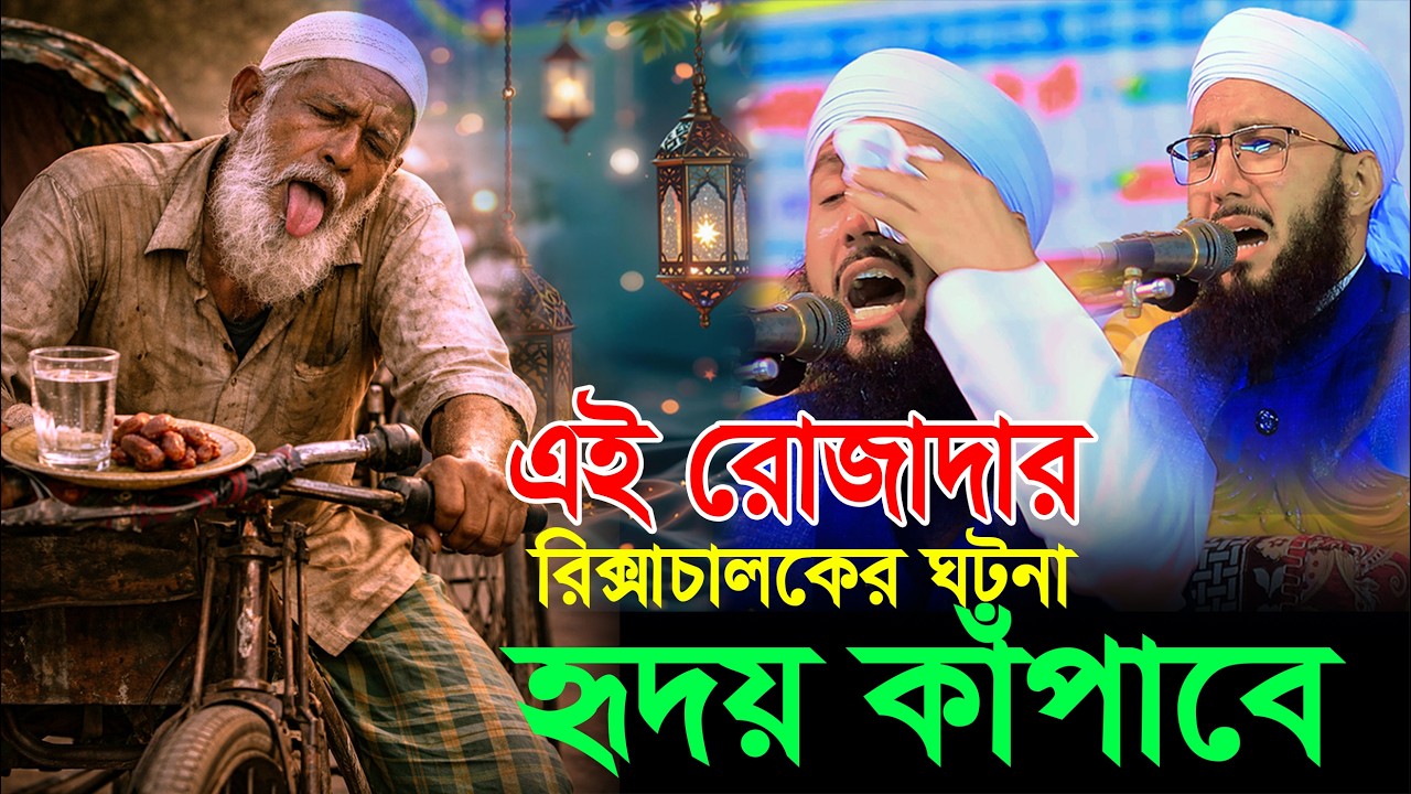 রোজাদার রিকসা চালকের জিহ্বা বের হয়ে গেছে | করুণ ইফতারের কাহিনী | মুফতী আব্দুর রব ফরিদী | Ramjan Waz