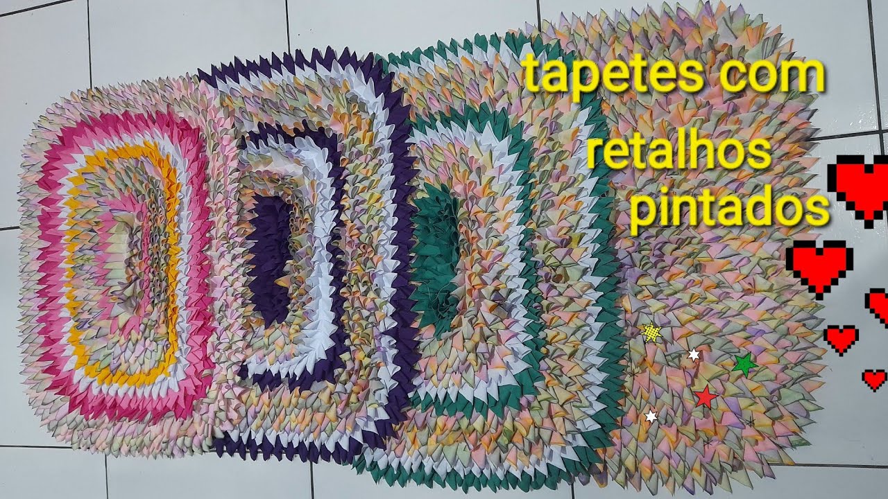 Veja Tapetes com retalhos pintados