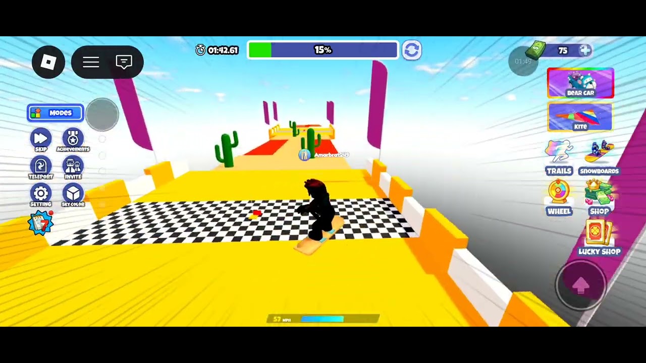 [UPD] Snowboard Obby World 8 (robloks) EP1