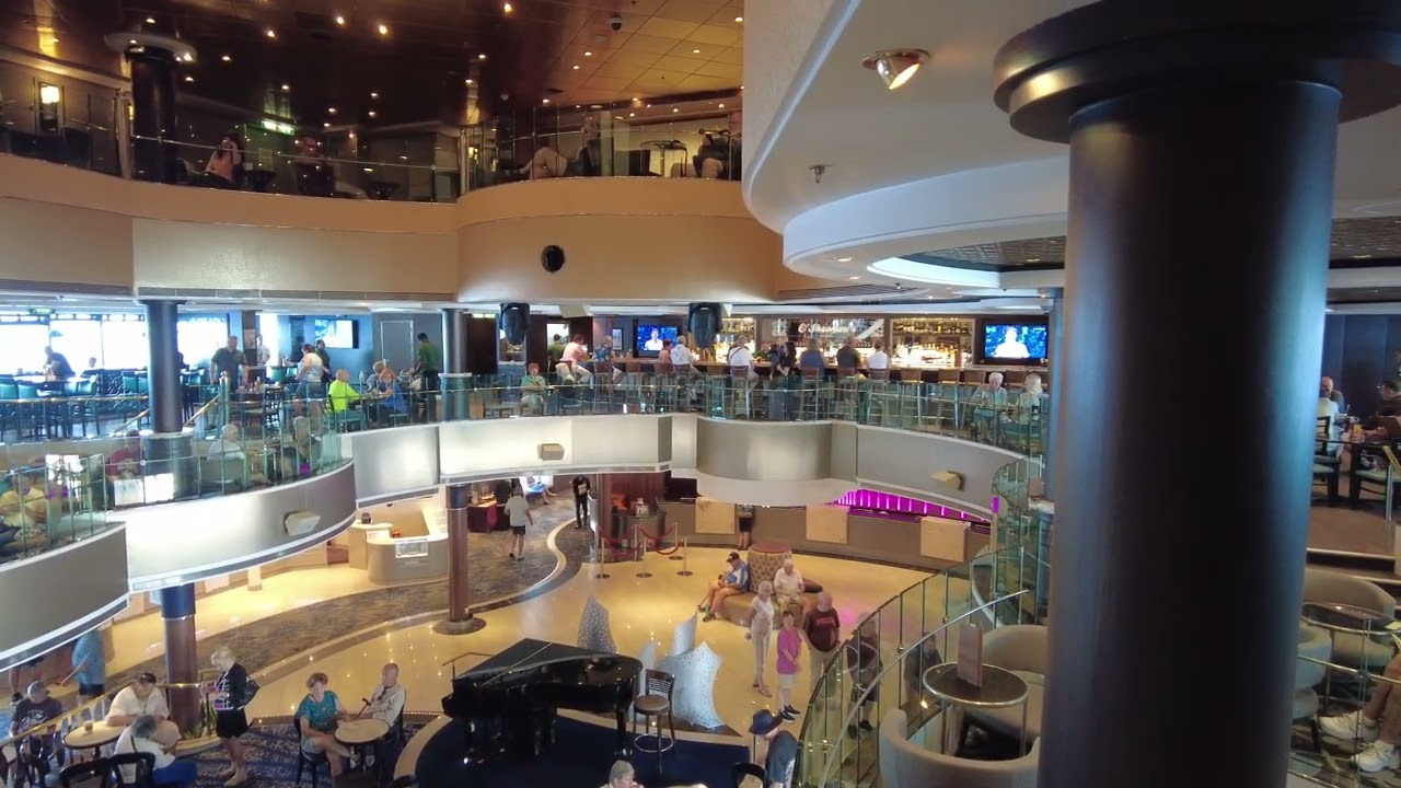 Атриум Norwegian Dawn — Круиз NCL — ECTV