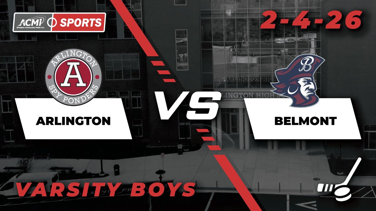 Arlington High School Boys Varsity Hockey vs Belmont, February 4th 2026