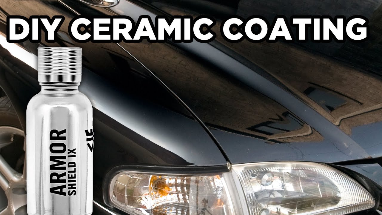 Review + How To: Avalon King Shield Armor IX Ceramic Coating on Old Neglected Black Paint - DIY