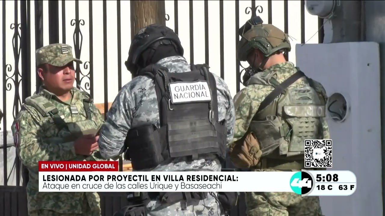 Lesionada por proyectil en Villa Residencial