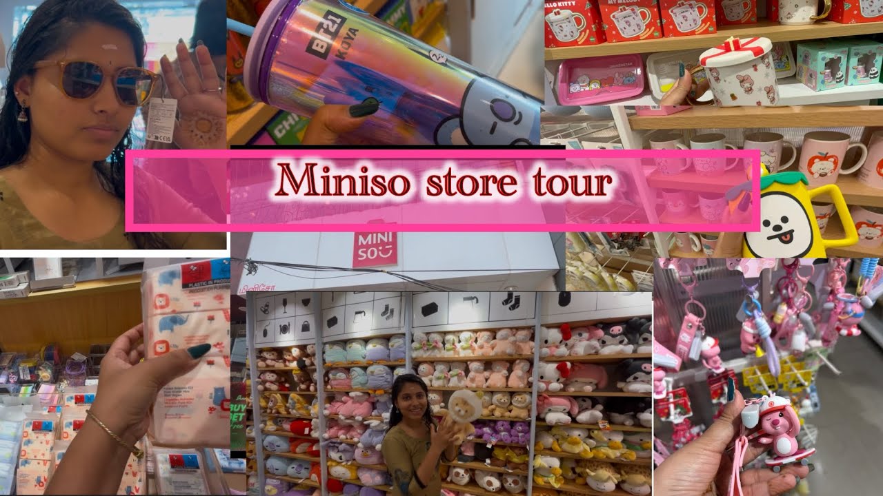 ❤️Miniso store Tour Chennai (Mogappair)/cute and Aesthetic product/￼shoppinghaul/​⁠cosmetics tamil❤️