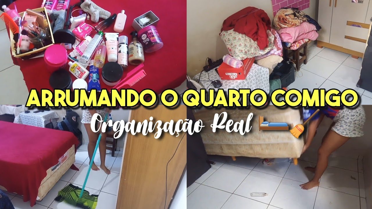 ARRUMANDO O QUARTO COMIGO 🧹🛏 | Organização Real