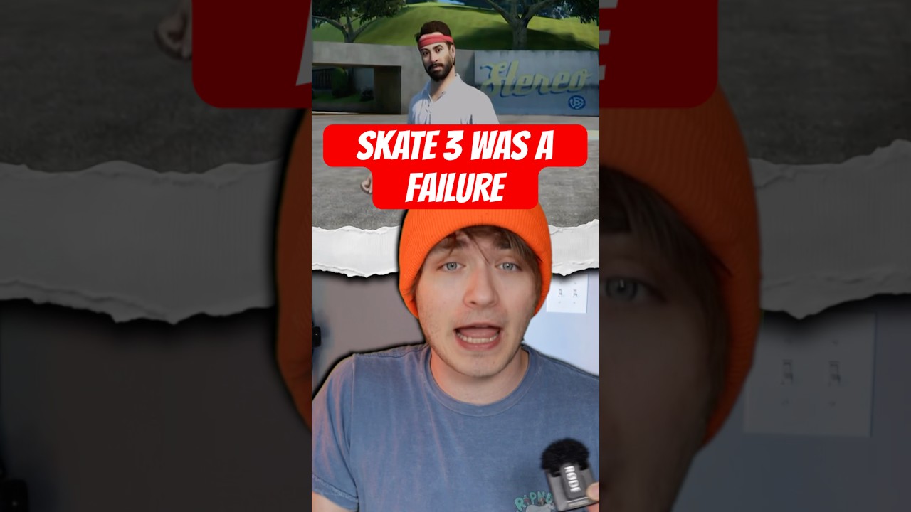 Skate 3 Was A FAILURE #skate #skate3 #videogames #tonyhawk #tonyhawkproskater