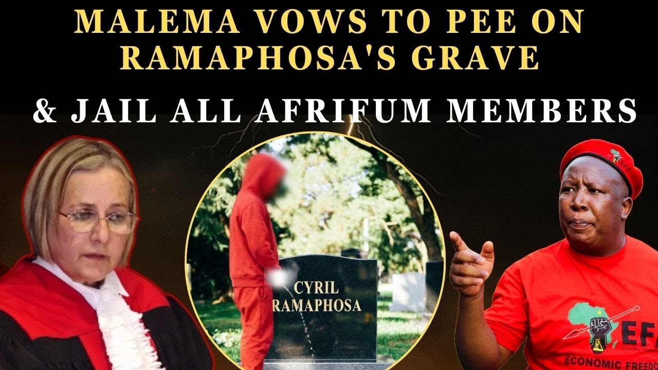 DRAMAS As Malema VOWS to PEE on Ramaphosa's GRAVE & JAIL Afriforum!