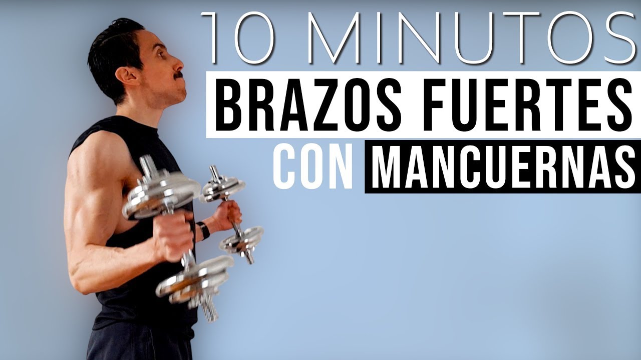 Rutina Para Brazos Grandes con Mancuernas || 10 Minutos de Ejercicio