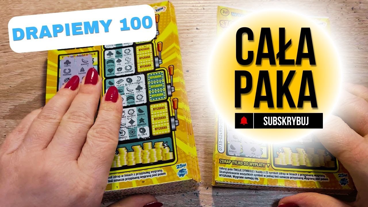 Zdrapki - CAŁA PACZKA! 😱💰 Szczęśliwe linie za 300zł 🥳
