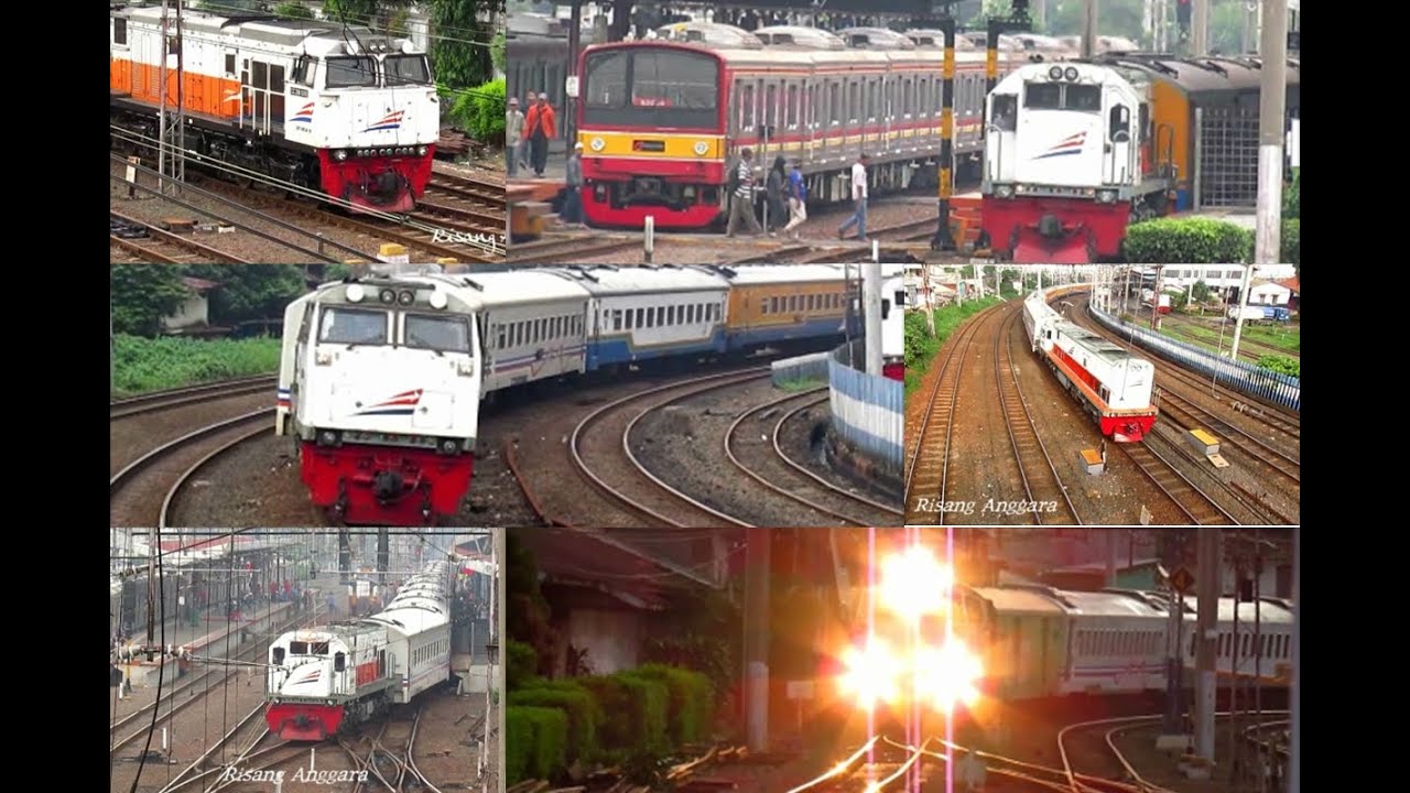 [kompilasi] Lalu Lintas Kereta Api di Stasiun Jatinegara