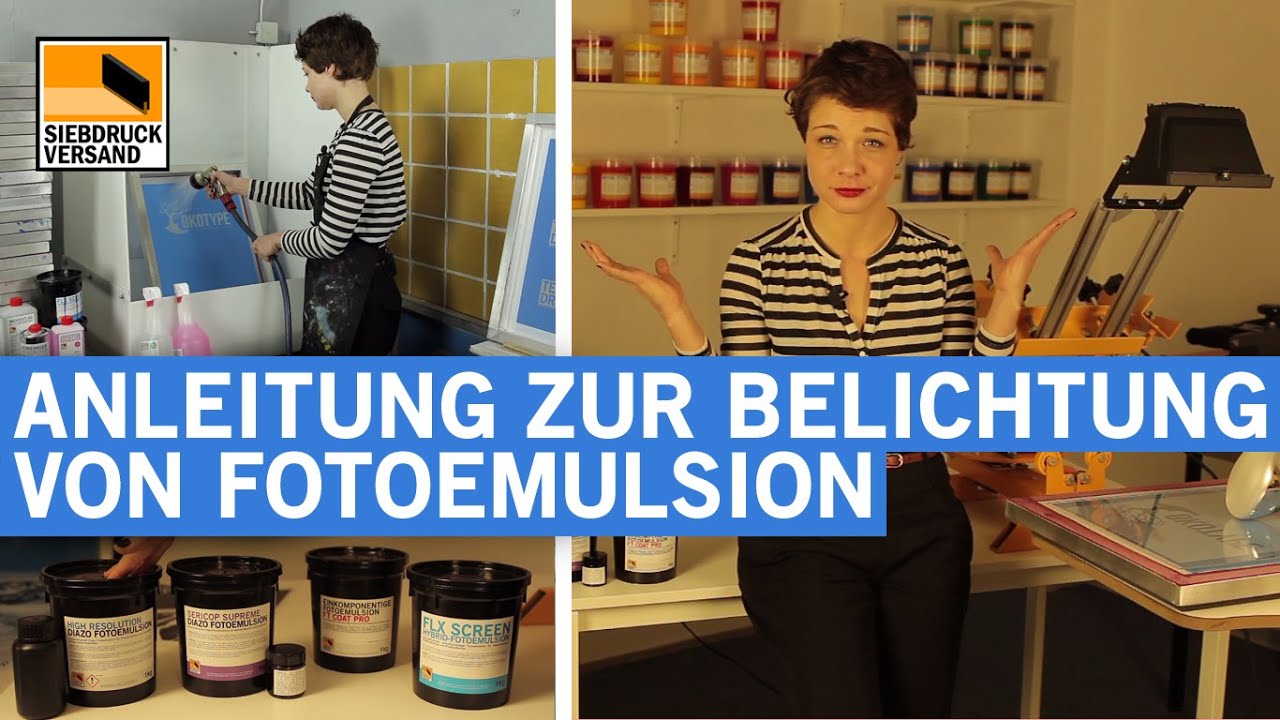 Anleitung zum perfekten Belichten von Fotoemulsion - Eine Siebdruck Erklärung