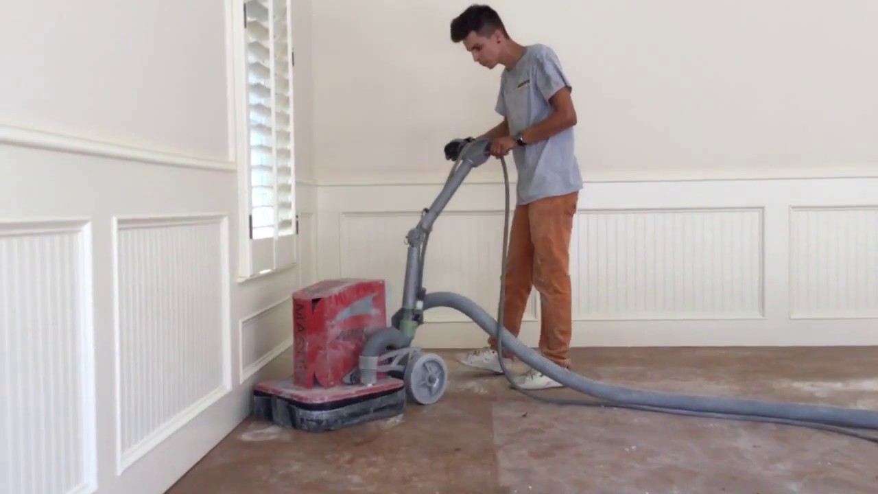 Diamond Grind Surface Preparation for Garage Floor Epoxy Coating