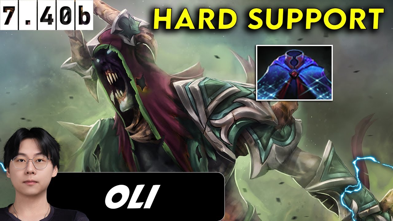 Oli Undying Hard Support - Dota 2 Patch 7.40b Pro Player Gameplay