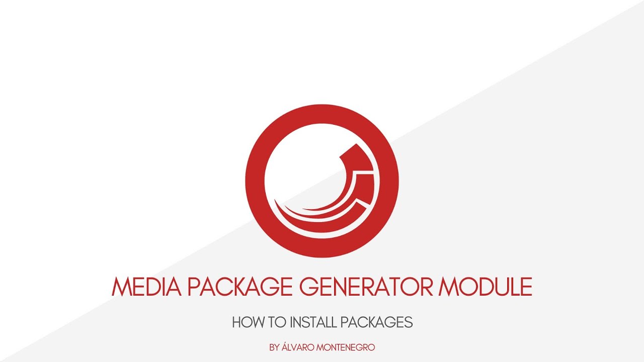 Media Package Generator - How to Install Packages