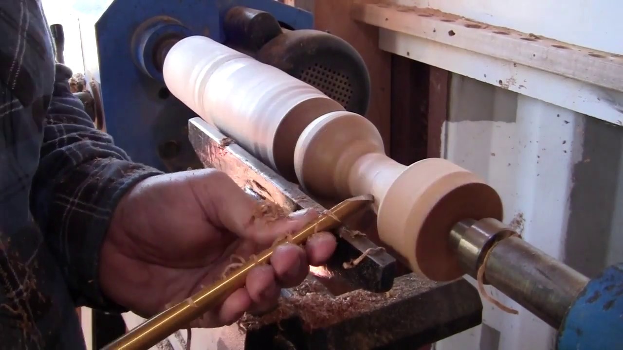 Woodturning - Blackwood Candlestick Holder