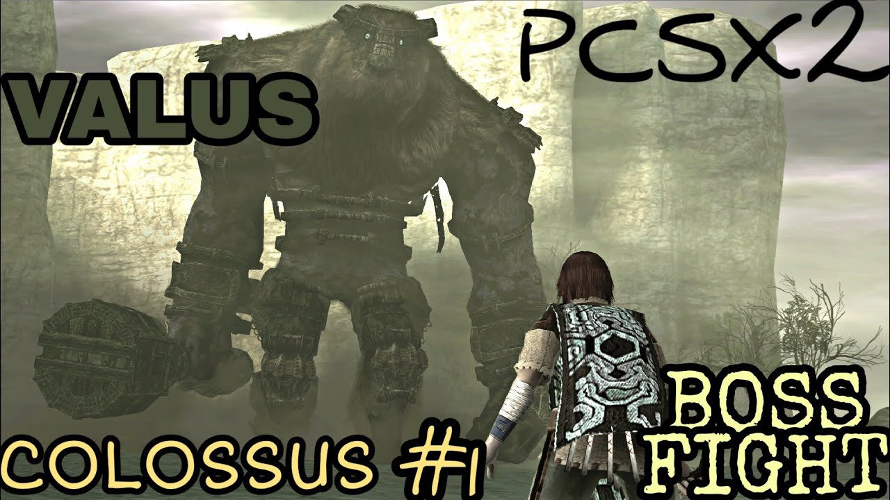 PCSX2 Emulator shadow of the Colossus (SOTC) : 1st BOSS VALUS walkthrough In pc