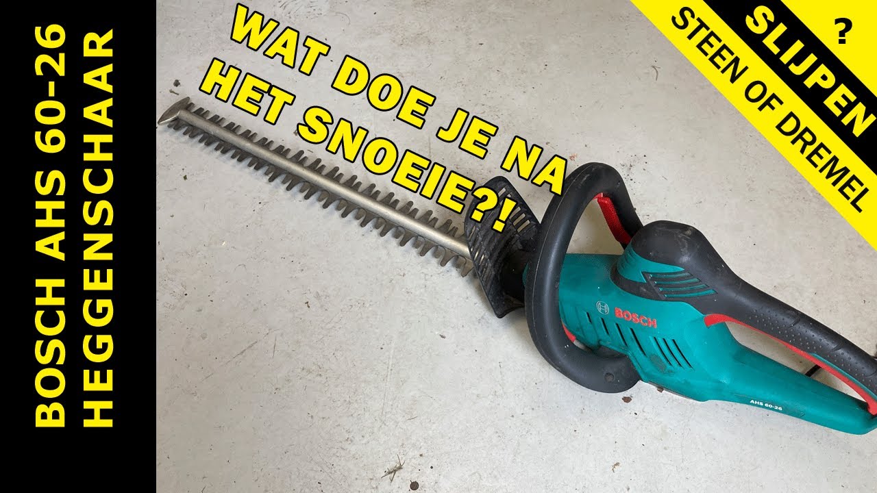 Elektrische heggenschaar slijpen - Bosch AHS 60-26