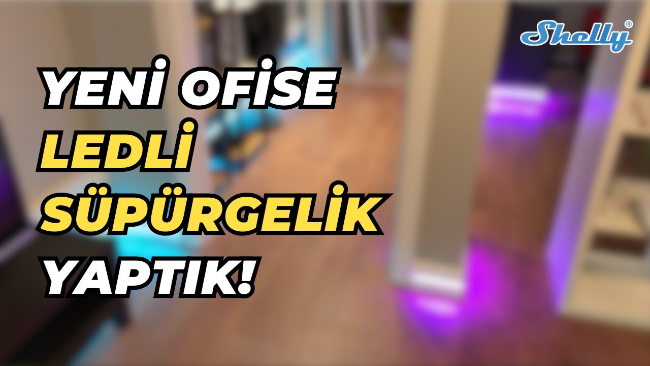 Yeni Ofise Ledli Süpürgelik Yaptık! (Yeni Ofis Part 4)