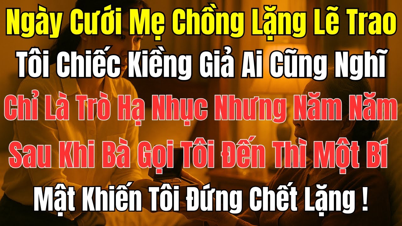 Câu Chuyện Gia Đình: Ngày Cưới Bị Tặng Kiềng Giả, 5 Năm Sau Tôi Nghe Lời Trăng Trối Gây Sốc!