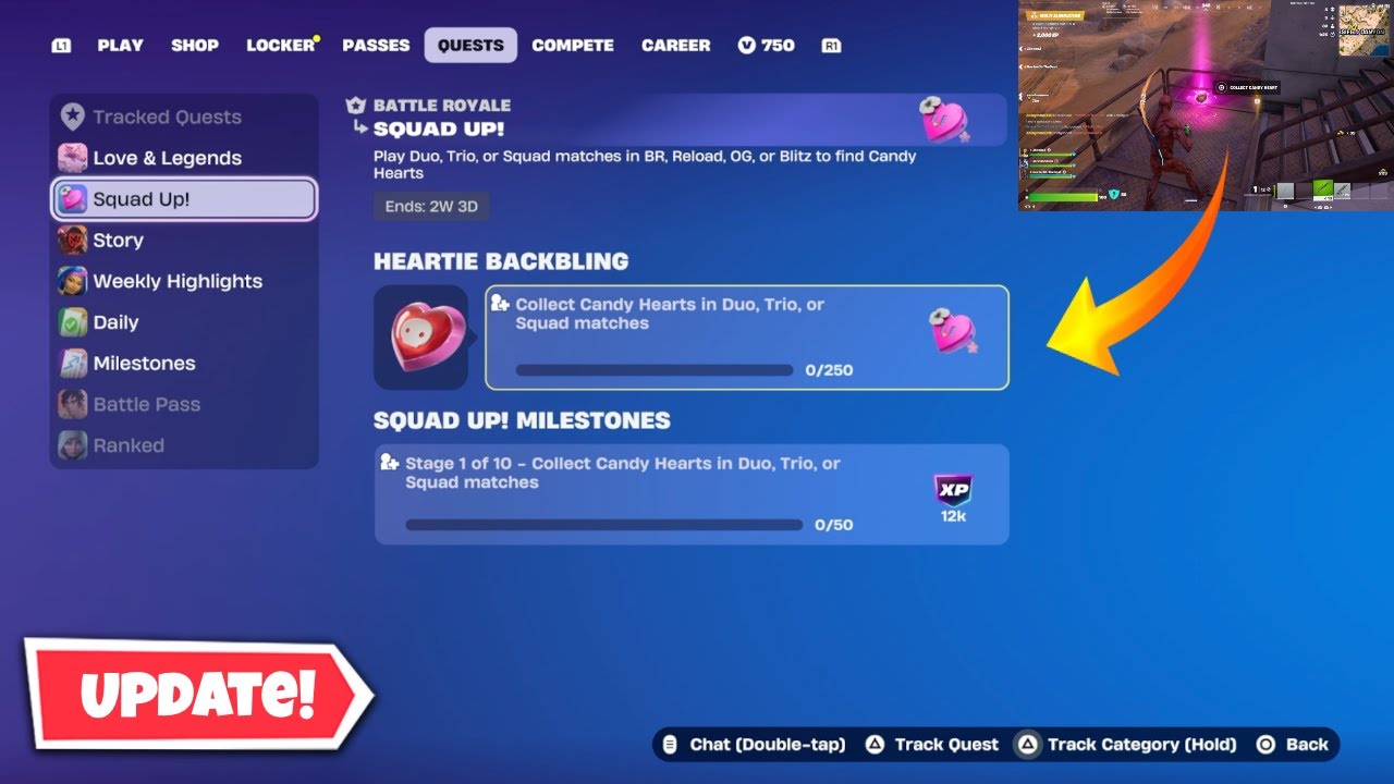 *Free* Heartie Backbling - Fortnite (Love And Legends) Update!