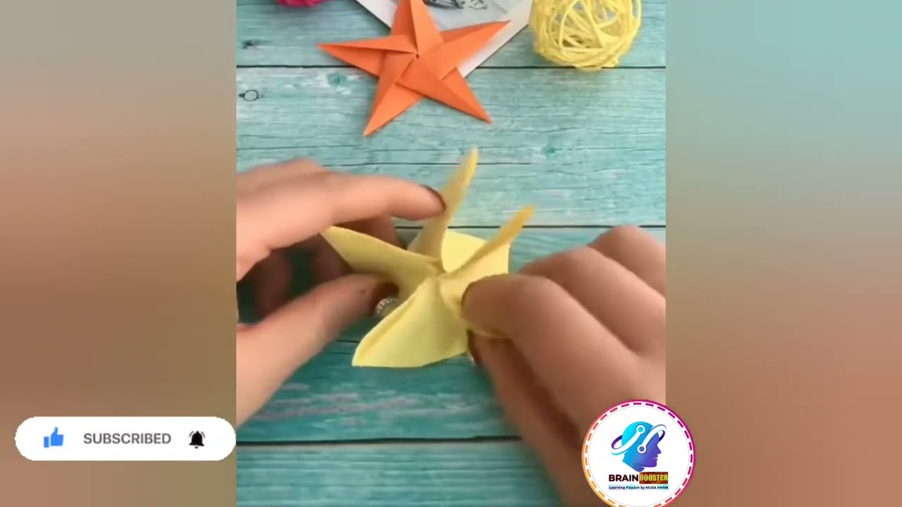 Easy idea's of Star making #musakhan #learningpassion #preschool #kindergarden #craft #craftideas