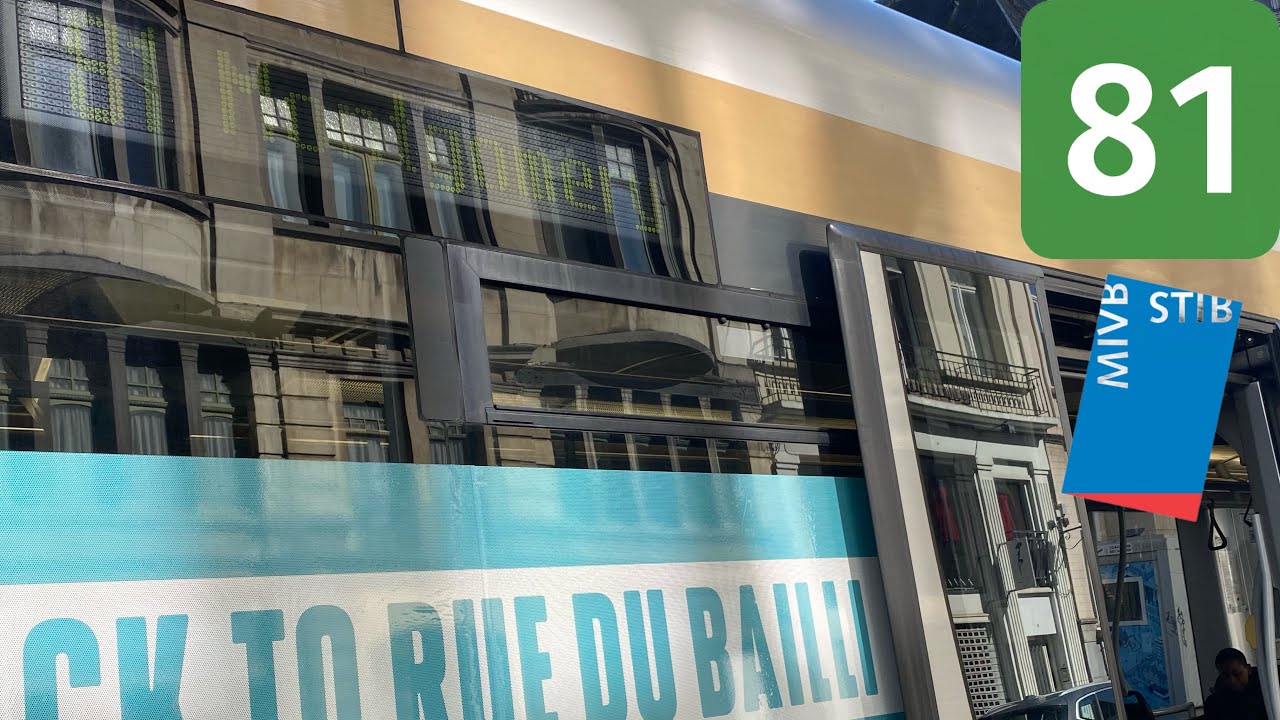 STIB : Trajet Ligne 81 Entre MONGTOMERY Et TRINITÉ Dans Un T3000 (3038)