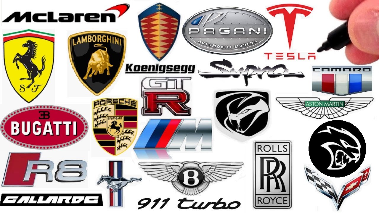 Drawing the Best Supercar and Sports Car Logos
