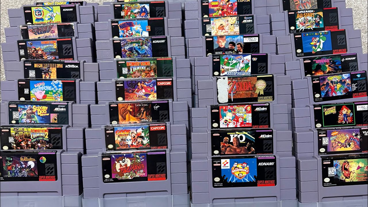My Current Super Nintendo (SNES) Collection 