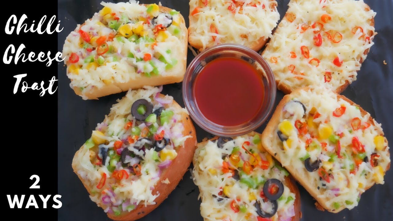 Chilli Cheese Toast Recipe - 5 Min Snack Recipe | Garlic Chilli Cheese Toast