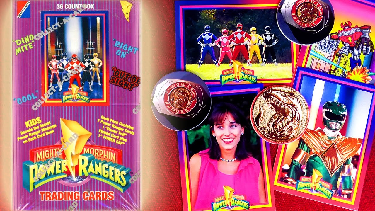 Series 1 Trading Cards & Power Caps (POGS) Complete Mighty Morphin Power Rangers