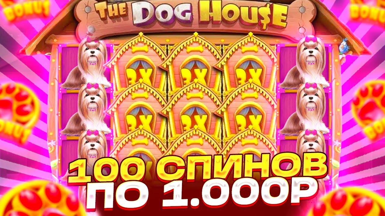 100 СПИНОВ ПО 1.000Р В ДОГ ХАУС! СЛОВИЛ БОНУСКУ НА 17 СПИНОВ | СЛОВИЛ МАКСВИН ЗАНОСЫ НЕДЕЛИ
