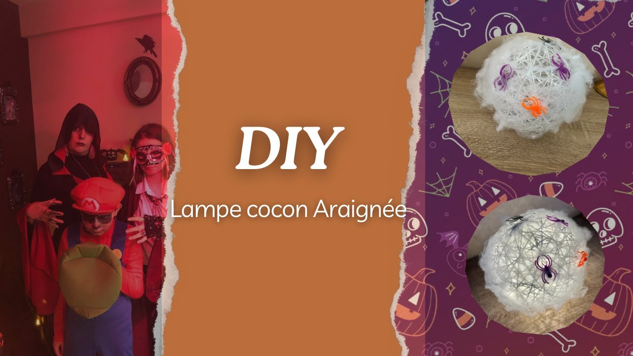 Lampe cocon araignée