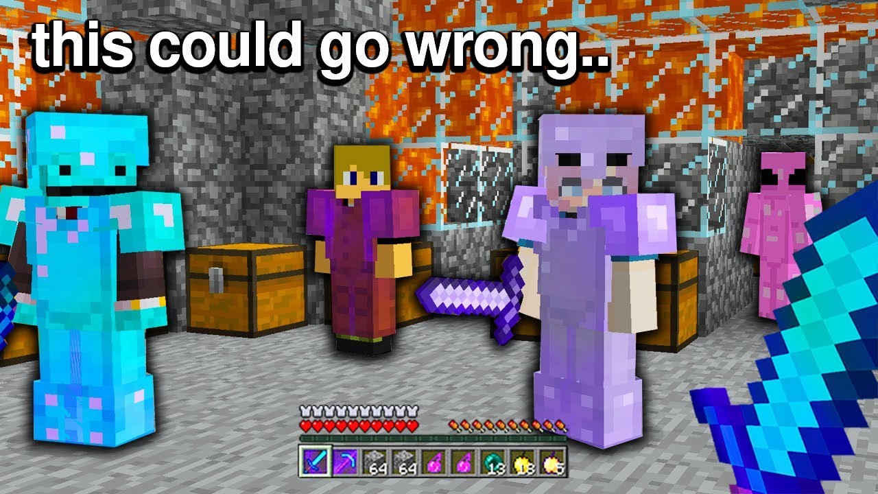 this Minecraft Base had ALL their FACTION online.. so we tried to RAID IT without alerting them!