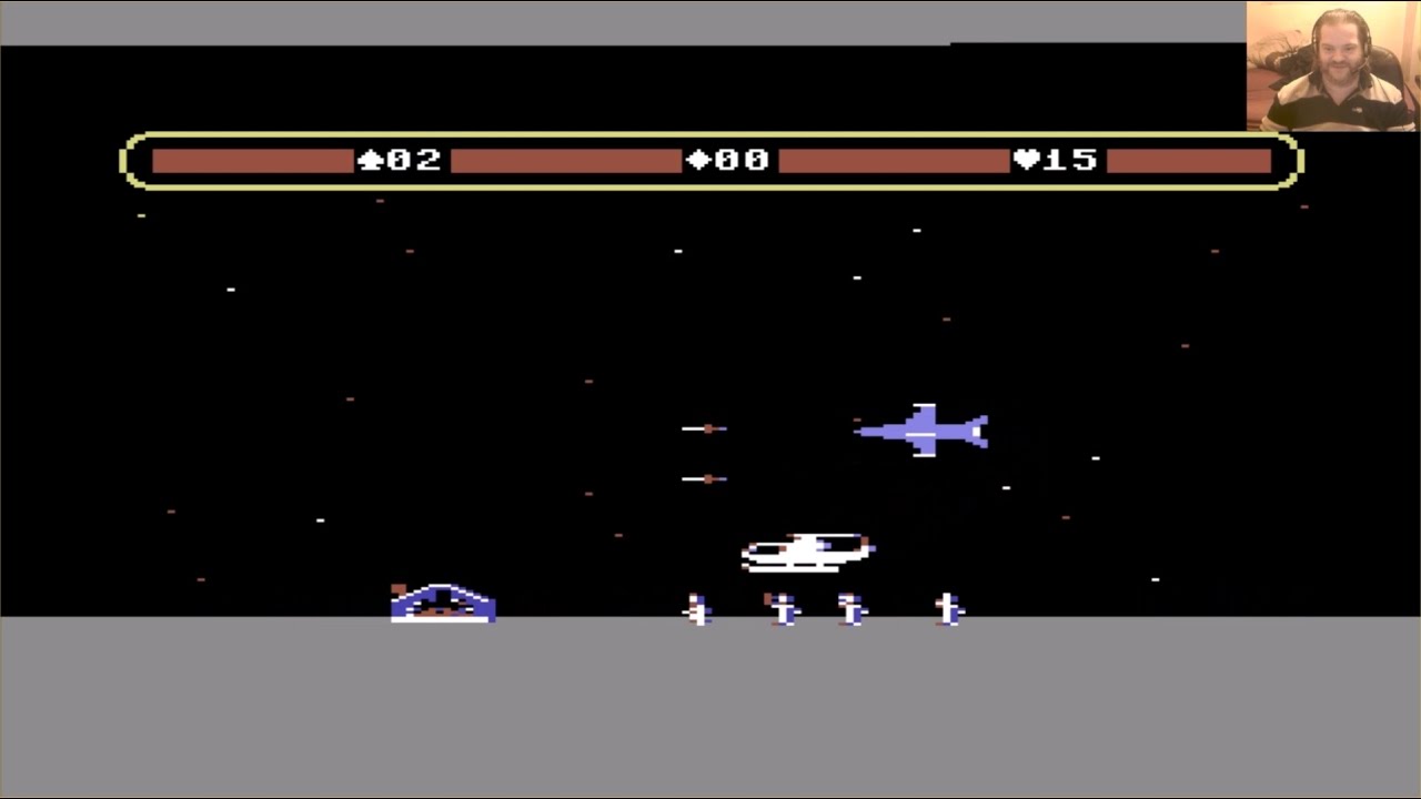 Lukozer Retro Game Review 334 - Choplifter - Commodore 64