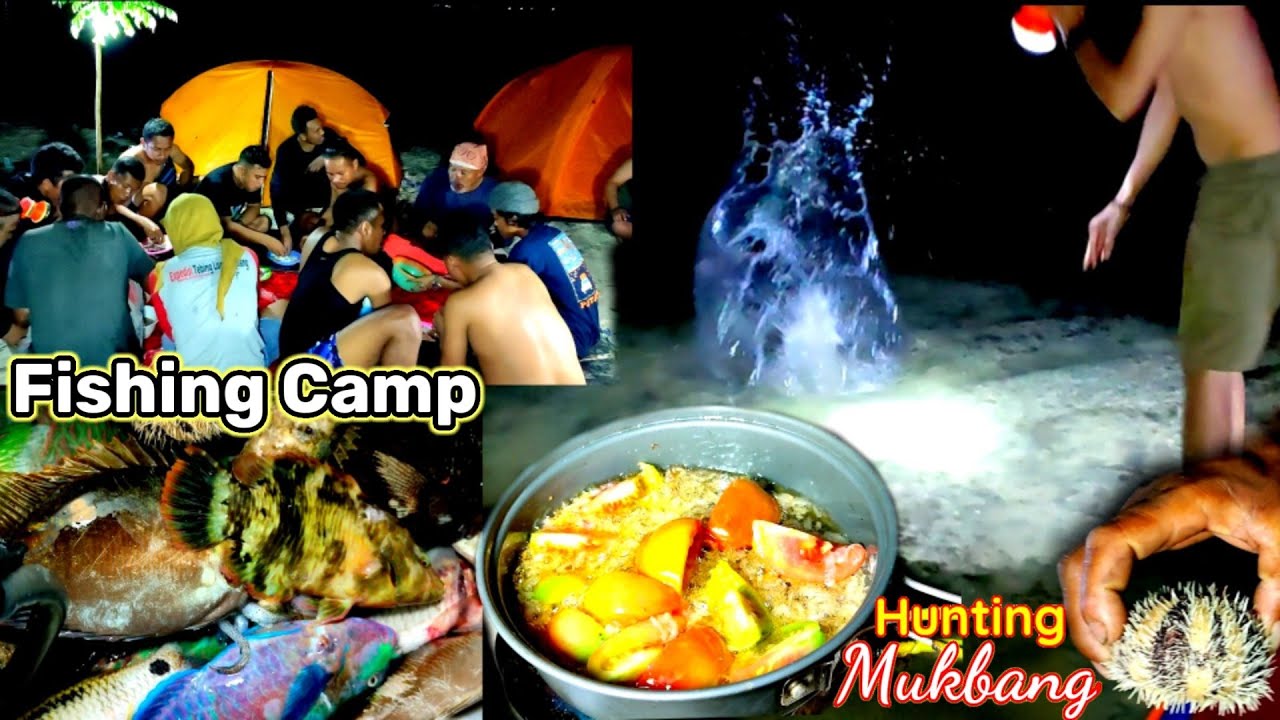 FISHING CAMP diPulau ini Makanan serba Mewah _ Berburu Ikan, Kerang buat makan malam