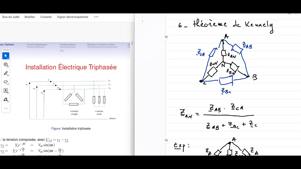Ch3- Tension simple/composée - Montage étoile (Y)/triangle (Δ)