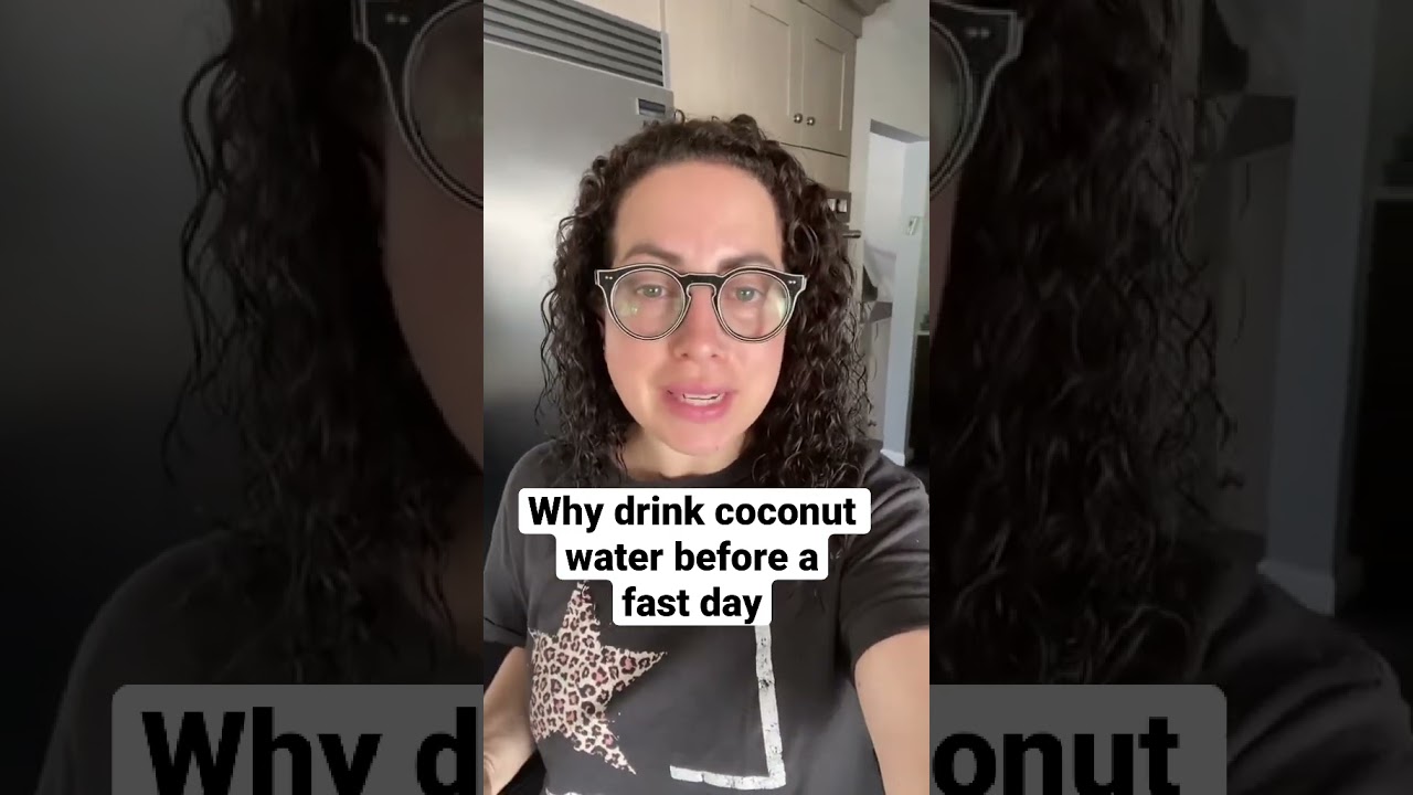 Why drink coconut water before fasting