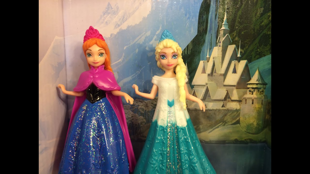 Disney Pixar Frozen Anna & Elsa MagiClip fashion dolls See Elsa from the Disney Frozen movie