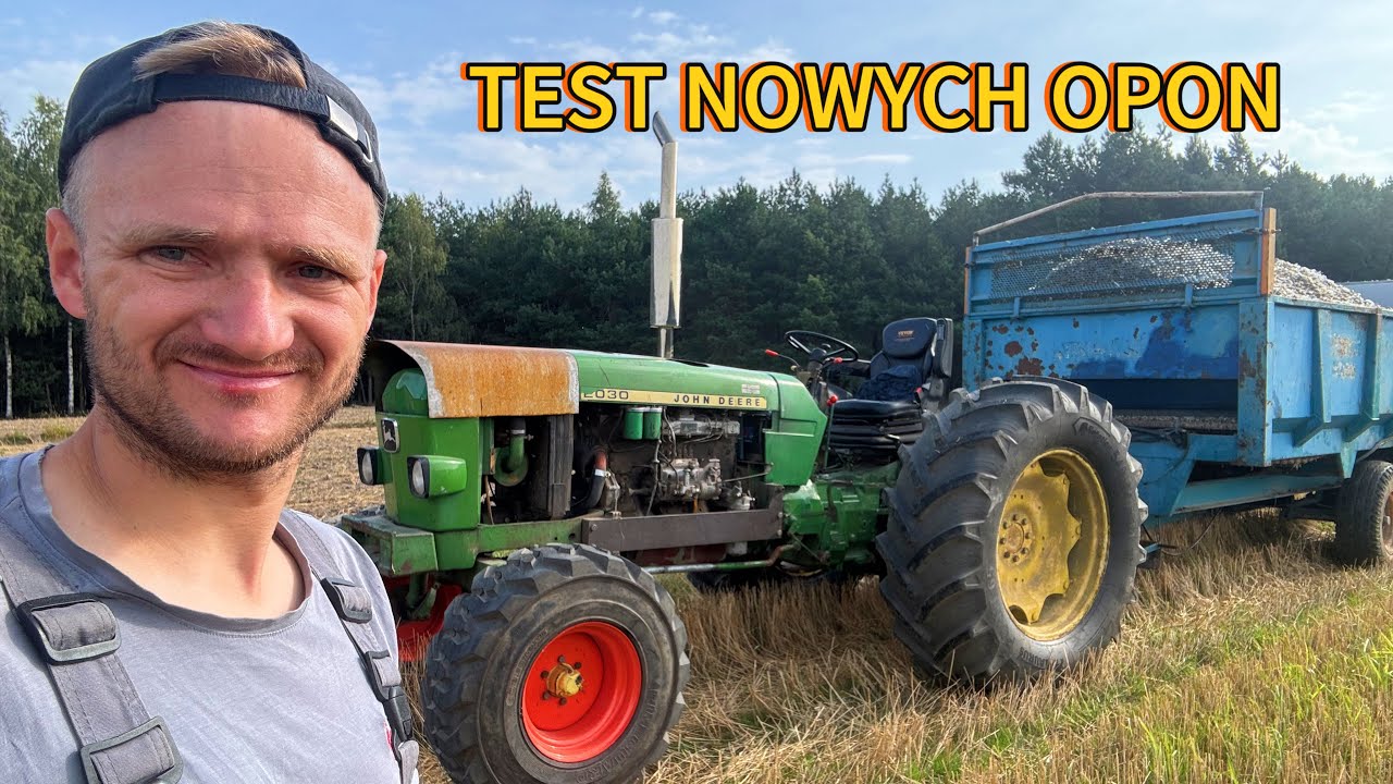 TEST NOWYCH OPON JOHN DEERE  Z SILNIKIEM BIZONA